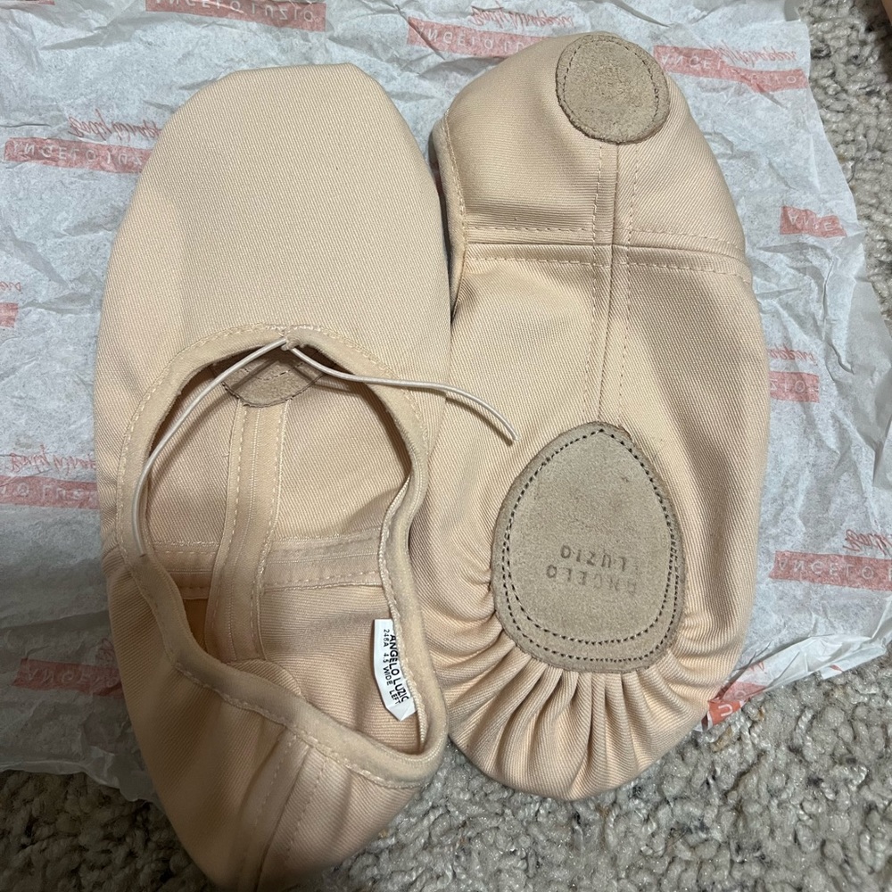 Canvas Split Sole Ballet Shoes by Angelo Luzio